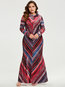Expansion Striped Sequin Maxi Dresses (Style V200267)