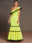 Mermaid Asymmetric Color Block Backless Polyester Maxi Dresses (Style V200292)