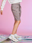 Knee Length Bodycon Preppy Ruffle Plaid Skirt (Style V200294)