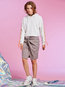 Knee Length Bodycon Preppy Ruffle Plaid Skirt (Style V200294)