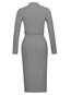 Sheath Turtleneck Plain Strappy Midi Dresses (Style V200304)