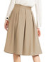 Mid-Calf A-line Patchwork Polyester Plain Skirt (Style V200318)