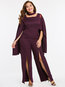 Maxi Slim Plain Polyester Jumpsuit (Style V200334)