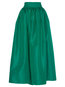 Ankle Length A-line Patchwork Satin Plain Skirt (Style V200337)