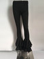 Maxi Skinny Patchwork Polyester Plain Casual Pants (Style V200350)