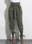 Maxi Loose Bow Plain Casual Pants (Style V200356)