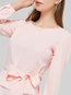 Round Neck Standard Slim Work Plain Blouse (Style V200402)