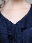 Mermaid V-neck Lace Midi Dresses (Style V200410)