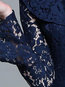 Mermaid V-neck Lace Midi Dresses (Style V200410)