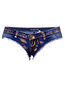 Slim Patchwork Denim Shorts (Style V200442)