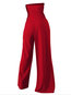 Maxi Slim Plain Polyester Backless Jumpsuit (Style V200443)