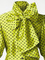Standard Slim Polka Dot Bow Blouse (Style V200463)