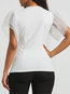 Round Neck Standard Slim Modern T Shirt (Style V200468)