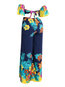 Maxi Loose Floral Backless Jumpsuit (Style V200496)