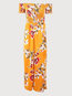 Ankle Length Loose Floral Backless Jumpsuit (Style V200497)