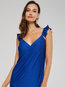 Asymmetrical V-neck Plain Asymmetrical Maxi Dresses (Style V200503)