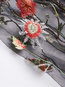 V-neck Standard Loose Floral Patchwork Blouse (Style V200509)