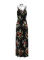 Expansion Spaghetti Strap Floral Print Maxi Dresses (Style V200513)