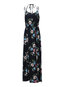 Expansion Spaghetti Strap Floral Print Maxi Dresses (Style V200513)