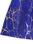 Western V-neck Floral Print Spandex Knee Length Dresses (Style V200566)