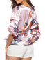Standard Loose Floral Polyester Pattern Blouse (Style V200593)