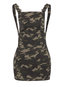 Ladylike Straight Square Neck Camouflage Print Mini Dresses (Style V200603)