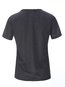 Round Neck Standard Slim Letter Pattern T Shirt (Style V200610)