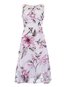Western A-line Round Neck Floral Patchwork Floral Dresses (Style V200615)