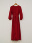 Vintage A-line Round Neck Plain Polyester Maxi Dresses (Style V200642)