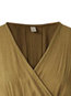 Vintage Expansion V-neck Plain Midi Dresses (Style V200729)