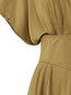 Vintage Expansion V-neck Plain Midi Dresses (Style V200729)