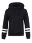 Hooded Standard Straight Striped Patchwork Hoodie (Style V200762)