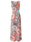 Bohemian Expansion V-neck Print Boho Dresses (Style V200770)