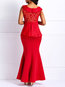 Date Night Mermaid Asymmetric Asymmetrical Spandex Maxi Dresses (Style V200774)