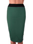 Knee Length Bodycon Western Patchwork Color Block Skirt (Style V200786)