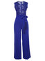 Maxi Slim Western Plain Strappy Jumpsuit (Style V200802)
