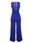Maxi Slim Western Plain Strappy Jumpsuit (Style V200802)