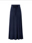 Ankle Length A-line Western Strappy Plain Skirt (Style V200817)