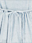 Round Neck Loose Elegant Striped Cotton Blouse (Style V200831)