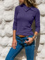 Standard Slim Elegant Plain Polyester Sweater (Style V200841)