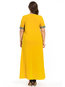 Expansion V-neck Floral Pockets Knitted Maxi Dresses (Style V200853)