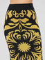 Ankle Length Bodycon Elegant Pattern Floral Skirt (Style V200862)