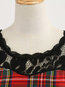 Vintage Expansion Round Neck Plaid Polyester Knee Length Dresses (Style V200887)