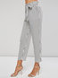 Maxi Slim Casual Strappy Striped Casual Pants (Style V200891)