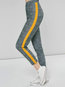 Ankle Length Slim Western Patchwork Plaid Casual Pants (Style V200892)