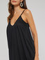 Bohemian Spaghetti Strap Plain Backless Cotton Blends Boho Dresses (Style V200898)