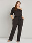 Maxi Skinny Sexy Plain Strappy Jumpsuit (Style V200912)