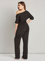 Maxi Skinny Sexy Plain Strappy Jumpsuit (Style V200912)