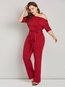 Maxi Skinny Sexy Plain Strappy Jumpsuit (Style V200912)