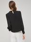 Stand Collar Slim Gradient Chiffon Patchwork Blouse (Style V200926)